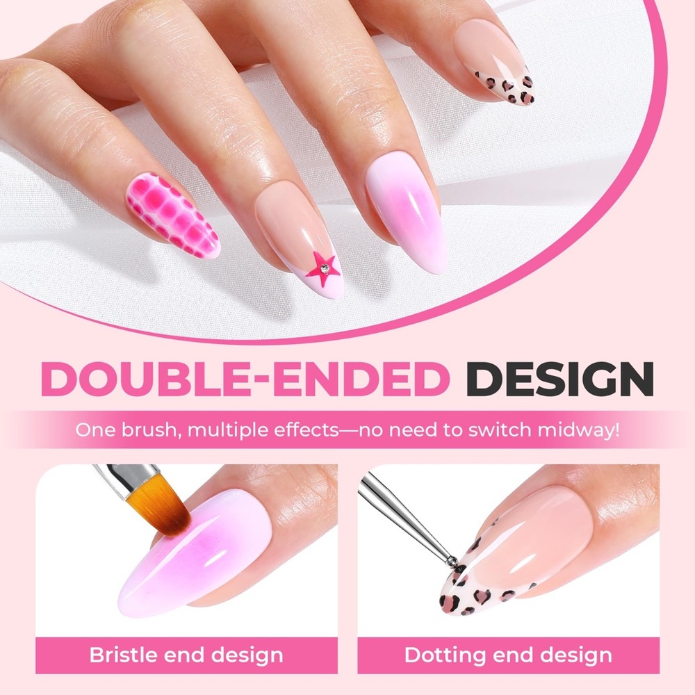 Brand New! UNA GELLA Nail Art Brush Set - Picture 4 of 12